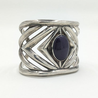 Roberto Ballesteros - Vintage Sugilite and Sterling Taxco Cuff