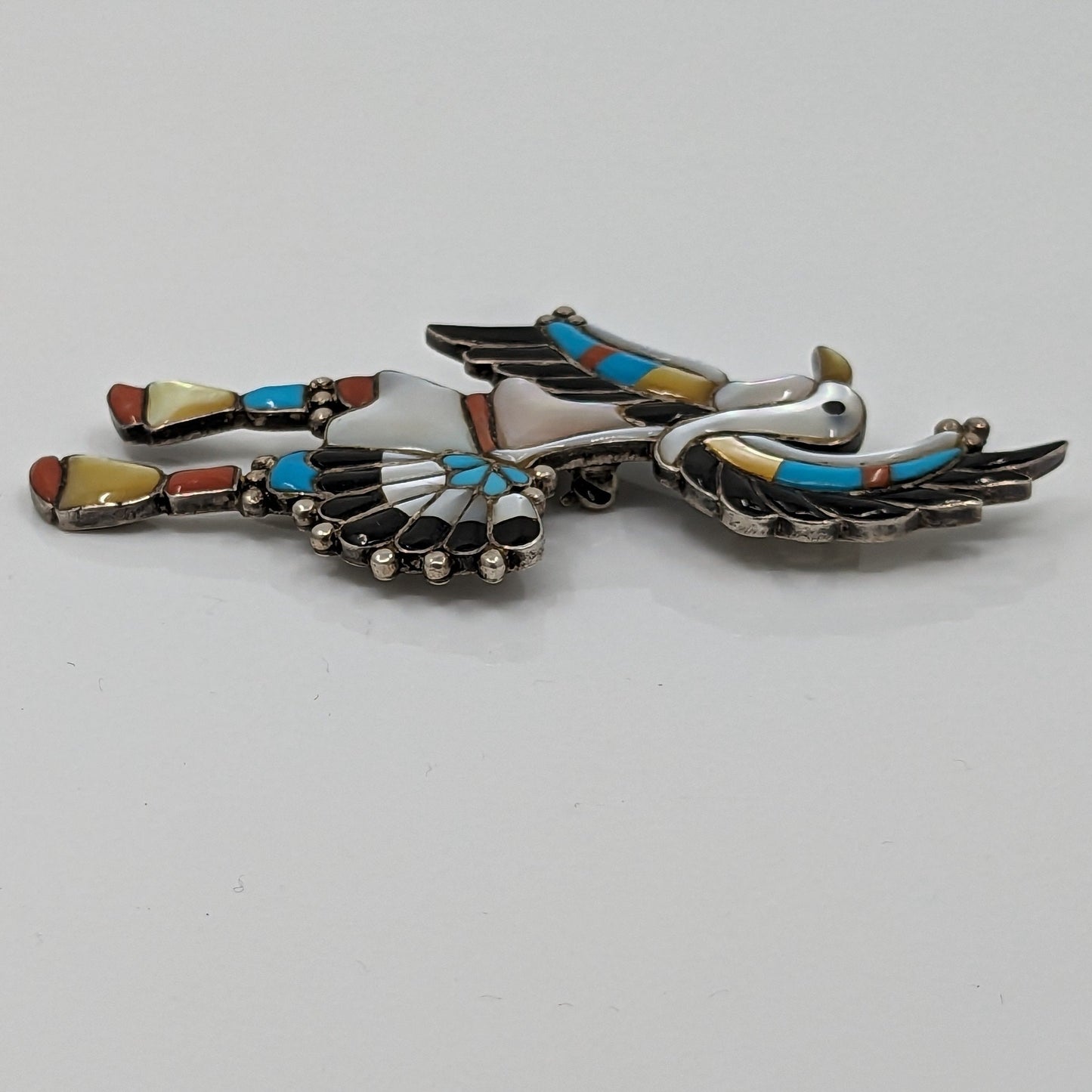 Zuni Style Vintage Eagle Dancer Convertible Pendant/Brooch