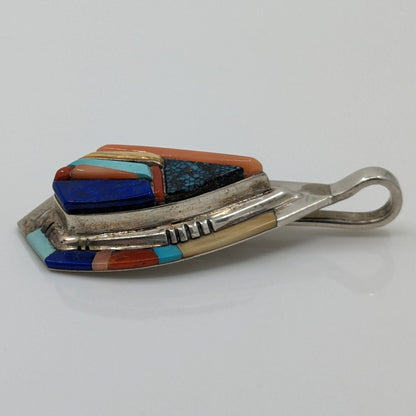 Ken Romero - Multi-stone Pueblo Design Inlay Pendant