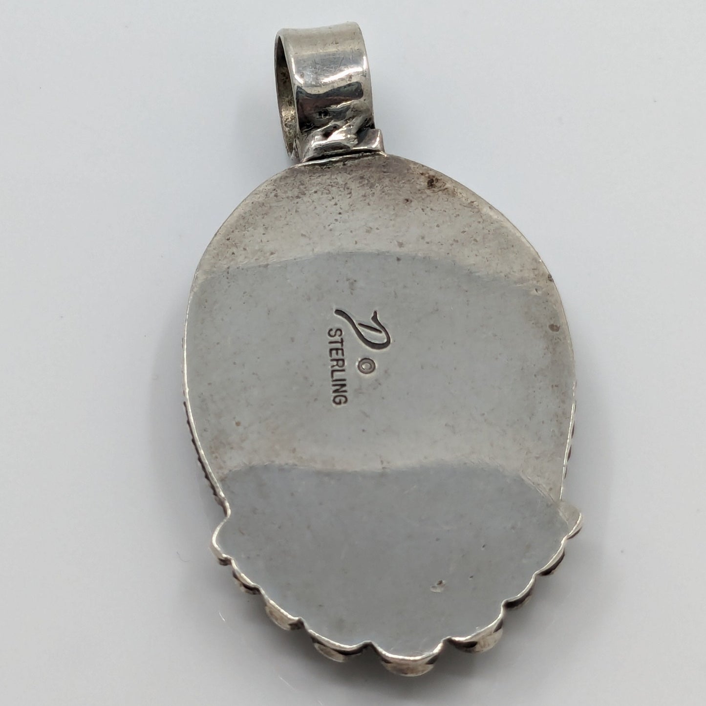 Joe Delgarito - Picasso Jasper and Sterling Pendant