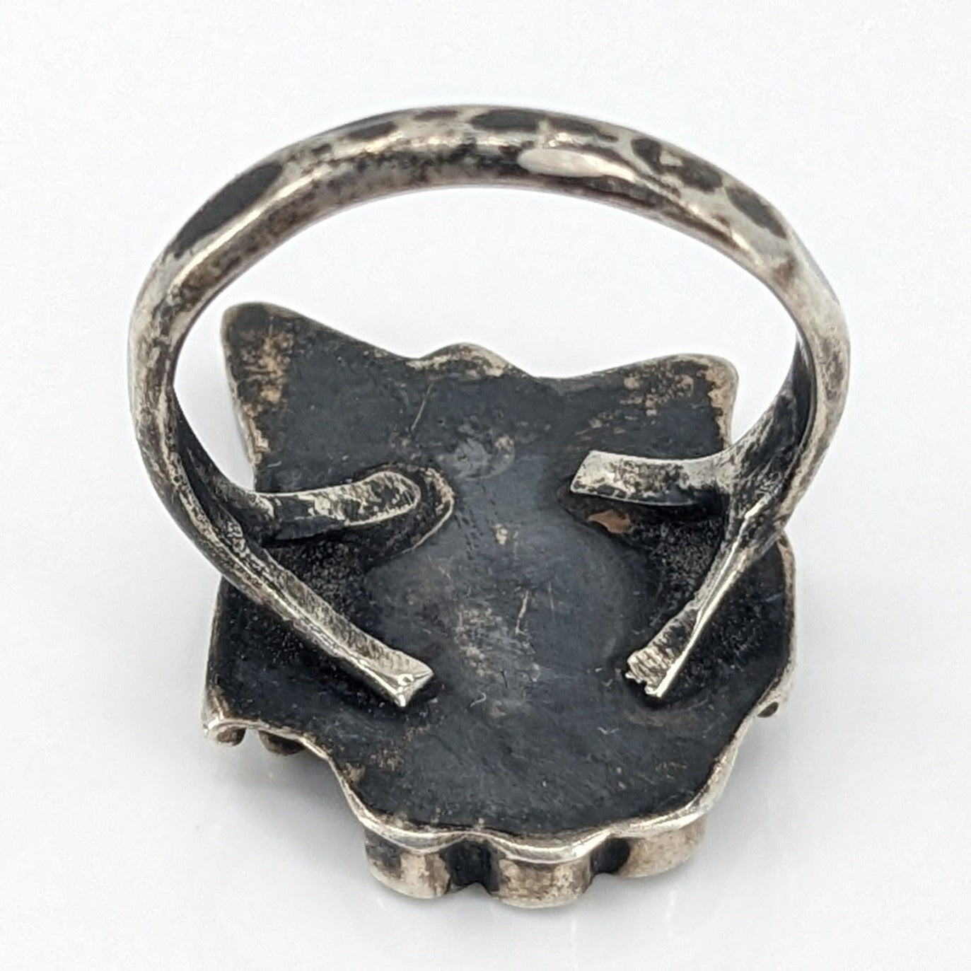 Zuni Thunderbird Inlay Ring, c. 1960s, Size 5