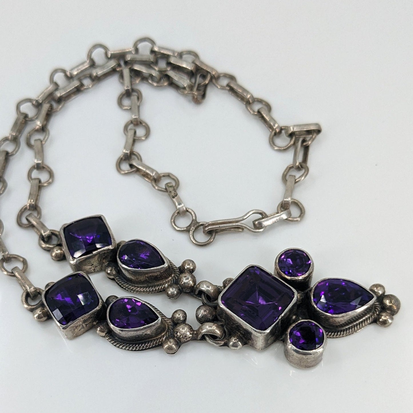 Mario D. - Amethyst and Sterling Choker