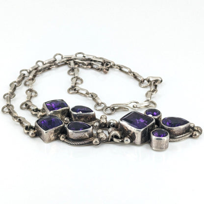 Mario D. - Amethyst and Sterling Choker