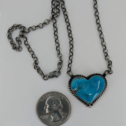 Kee-J - Navajo Turquoise Heart Choker