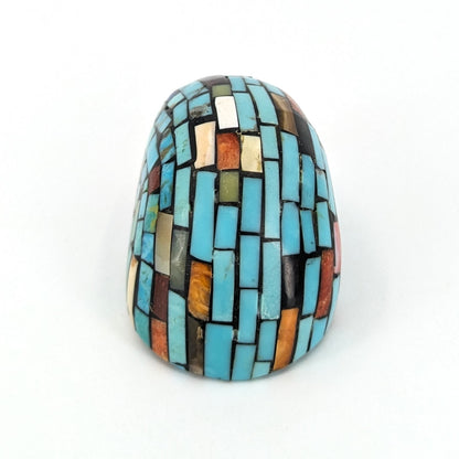 Joe Reano - Santo Domingo Stone and Shell Inlay Pendant