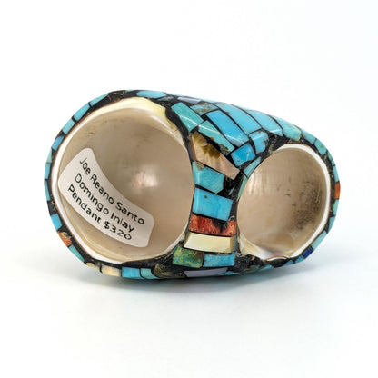 Joe Reano - Santo Domingo Stone and Shell Inlay Pendant