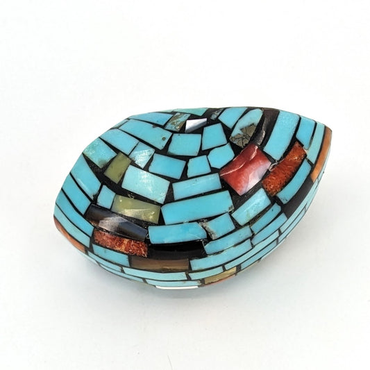 Joe Reano - Santo Domingo Stone and Shell Inlay Pendant