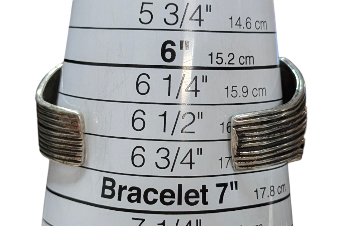 Emer Thompson - Dark Green Turquoise and Sterling Cuff