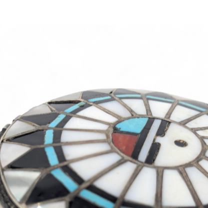 Ralph & Lillie Kallestewa - Zuni Sunface Inlay Bolo
