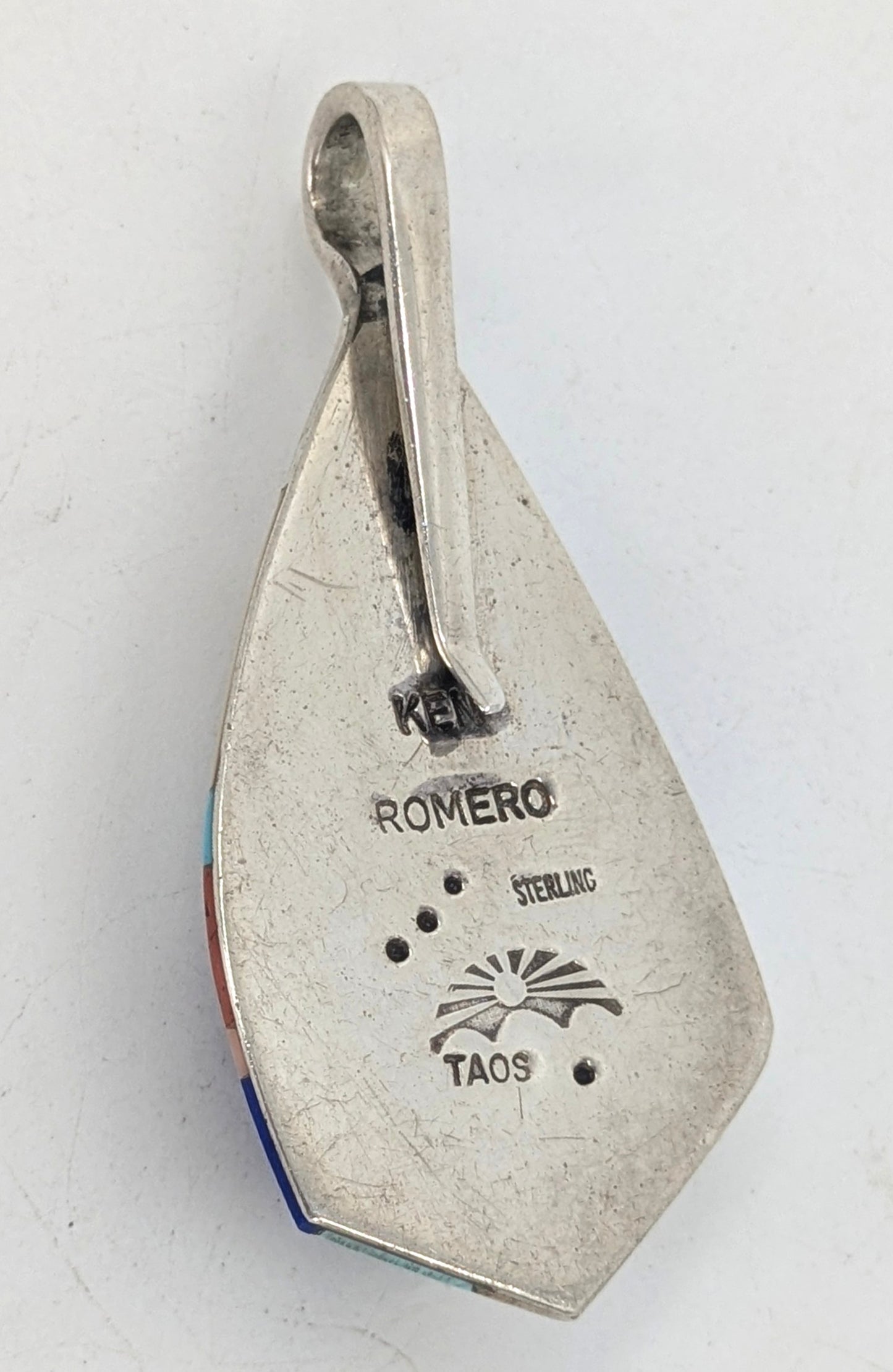 Ken Romero - Multi-stone Pueblo Design Inlay Pendant