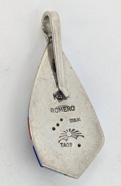 Ken Romero - Multi-stone Pueblo Design Inlay Pendant