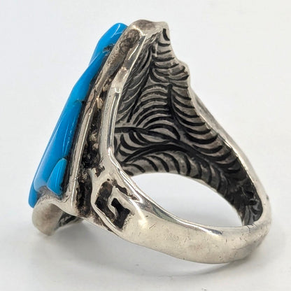 Carl & Irene Clark (Navajo) - Turquoise and Sterling Silver Ring