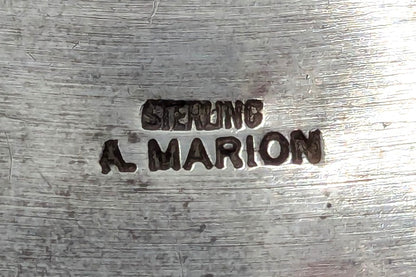 Andy Marion (Navajo) - OOAK Asymmetrical Sterling & Turquoise Cuff