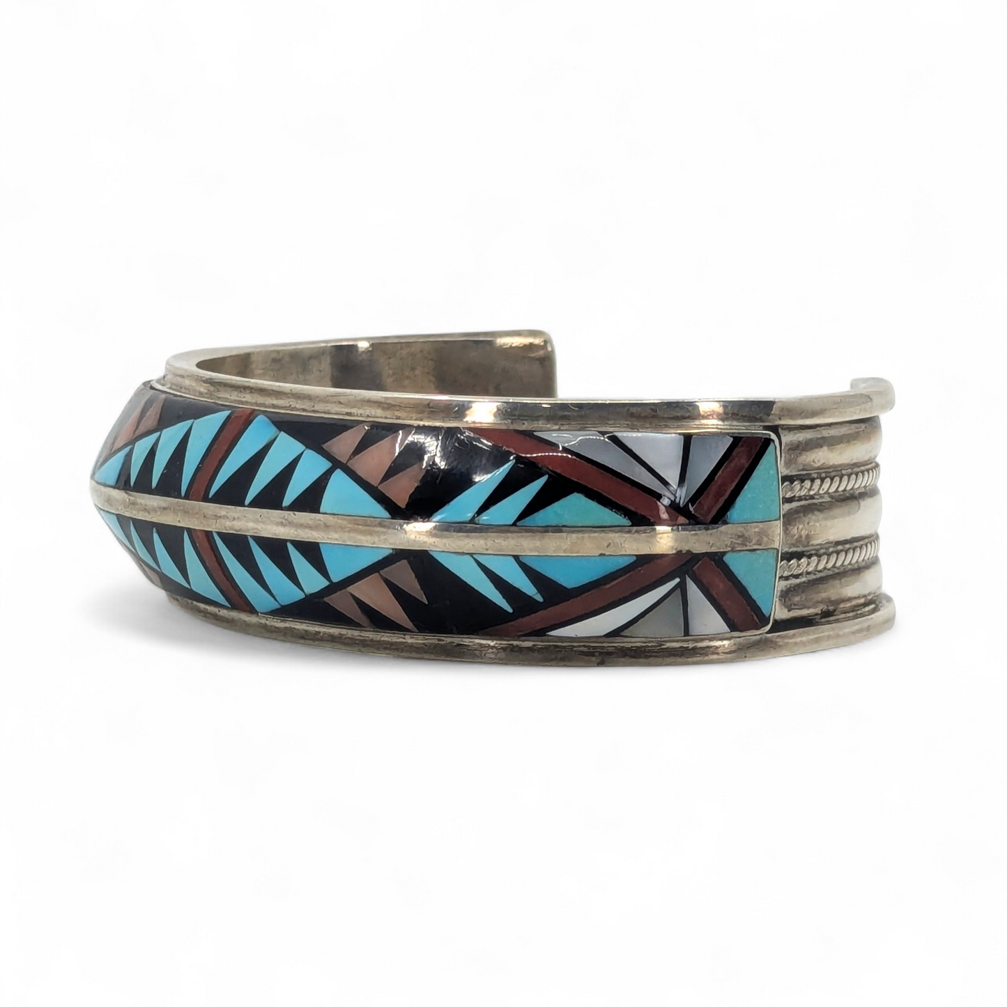 Donald & Viola Eriacho - Zuni Carinated Inlay Cuff