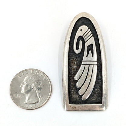 Ted Wadsworth - Hopi Bird Sterling Overlay Pendant