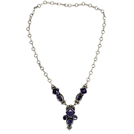 Mario D. - Amethyst and Sterling Choker