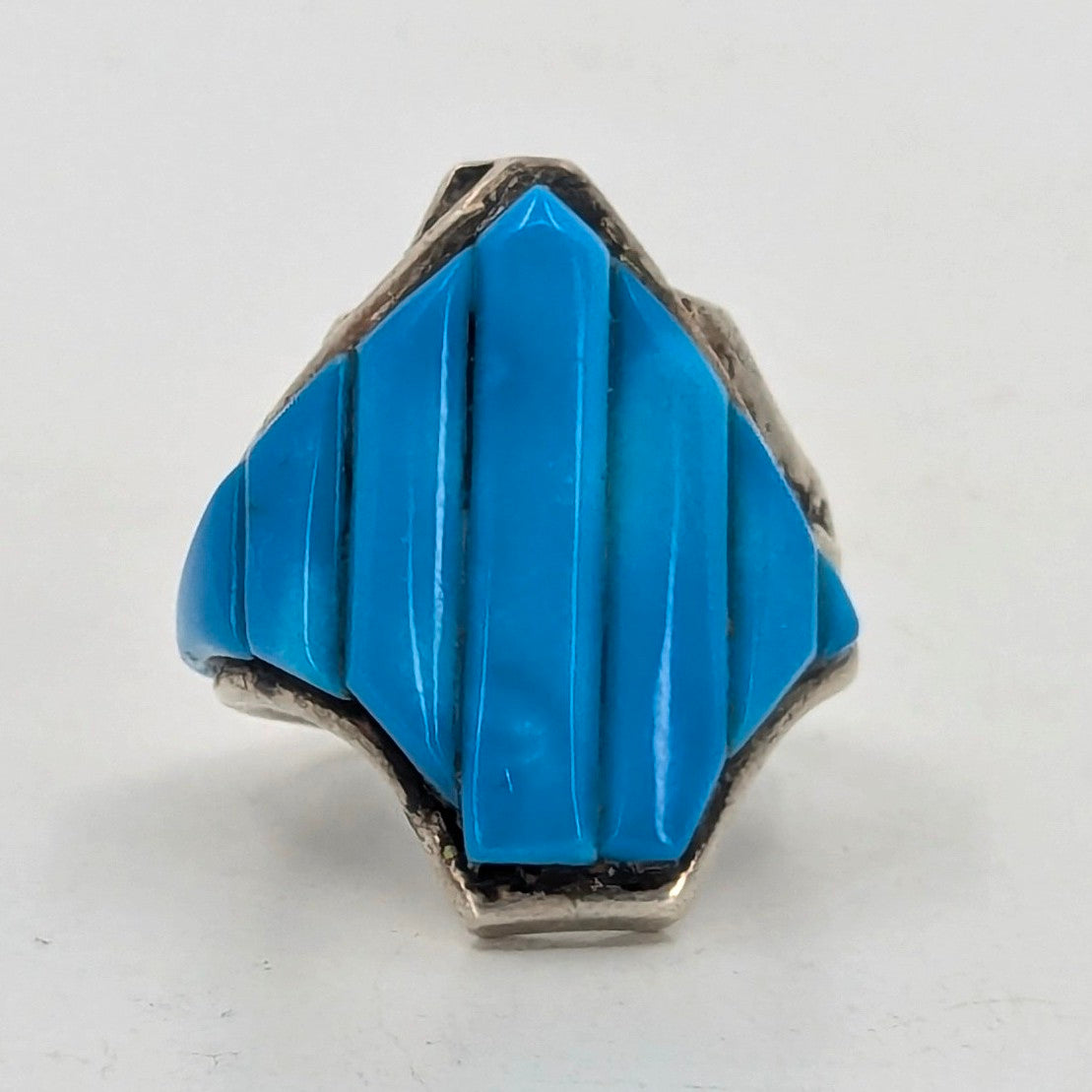 Carl & Irene Clark (Navajo) - Turquoise and Sterling Silver Ring