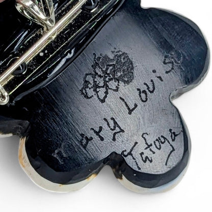 Mary Louise Tafoya - Santo Domingo (Kewa) Flower Pendant/Brooch