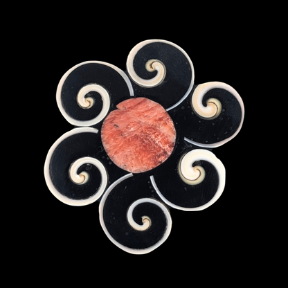 Mary Louise Tafoya - Santo Domingo (Kewa) Flower Pendant/Brooch