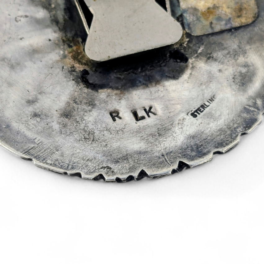 Ralph & Lillie Kallestewa - Zuni Sunface Inlay Bolo