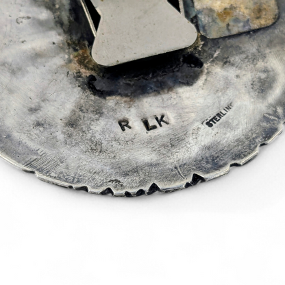 Ralph & Lillie Kallestewa - Zuni Sunface Inlay Bolo