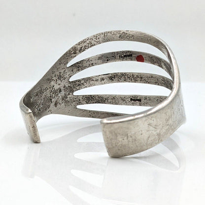 Francis Begay - Sterling Sandcast Cuff