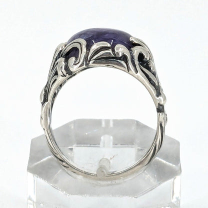 Carolyn Pollack - Purple Charoite Sterling Silver Ring, Size 7