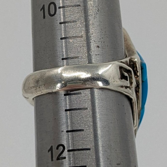 Carl & Irene Clark (Navajo) - Turquoise and Sterling Silver Ring