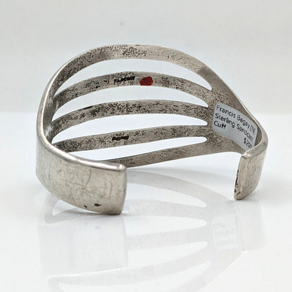 Francis Begay - Sterling Sandcast Cuff