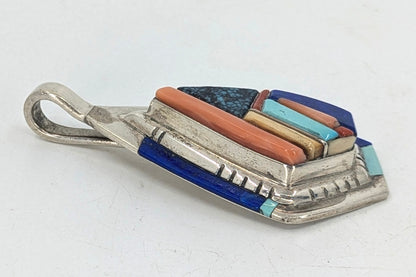 Ken Romero - Multi-stone Pueblo Design Inlay Pendant