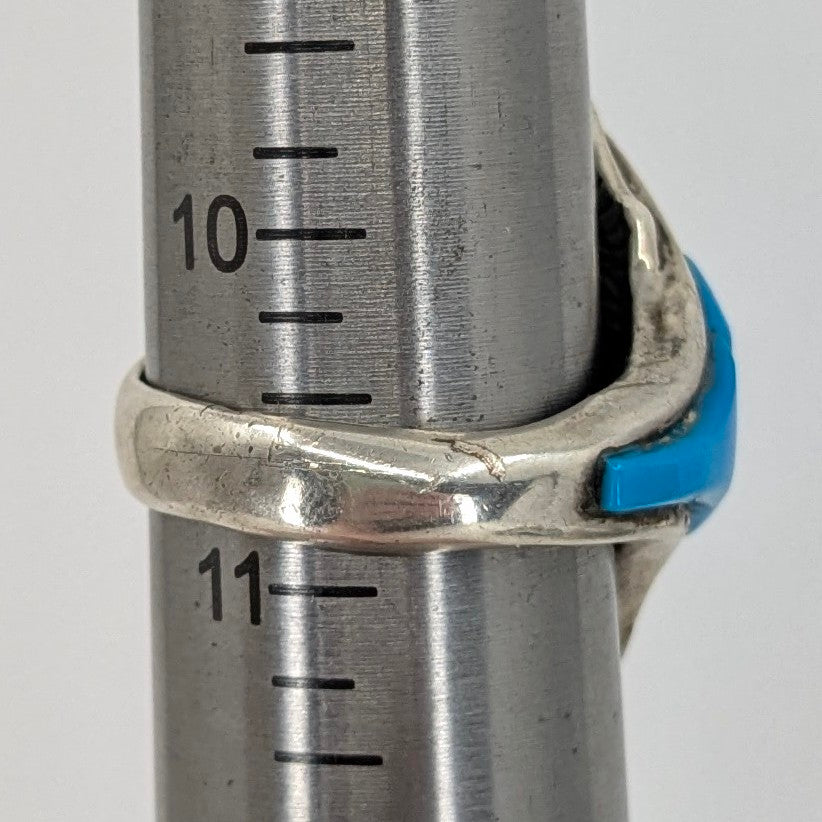 Carl & Irene Clark (Navajo) - Turquoise and Sterling Silver Ring
