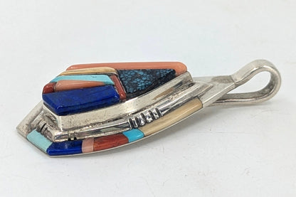 Ken Romero - Multi-stone Pueblo Design Inlay Pendant