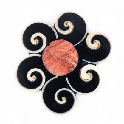 Mary Louise Tafoya - Santo Domingo (Kewa) Flower Pendant/Brooch