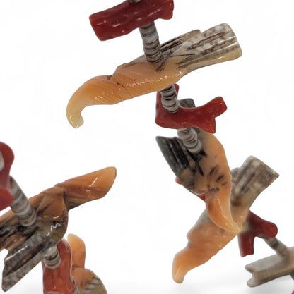 Santo Domingo (Kewa) Vintage Bird Fetish and Heishi Necklace