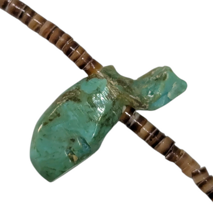 Lavina Kaskalla - Vintage Zuni 3-Strand Turquoise Fetish Necklace