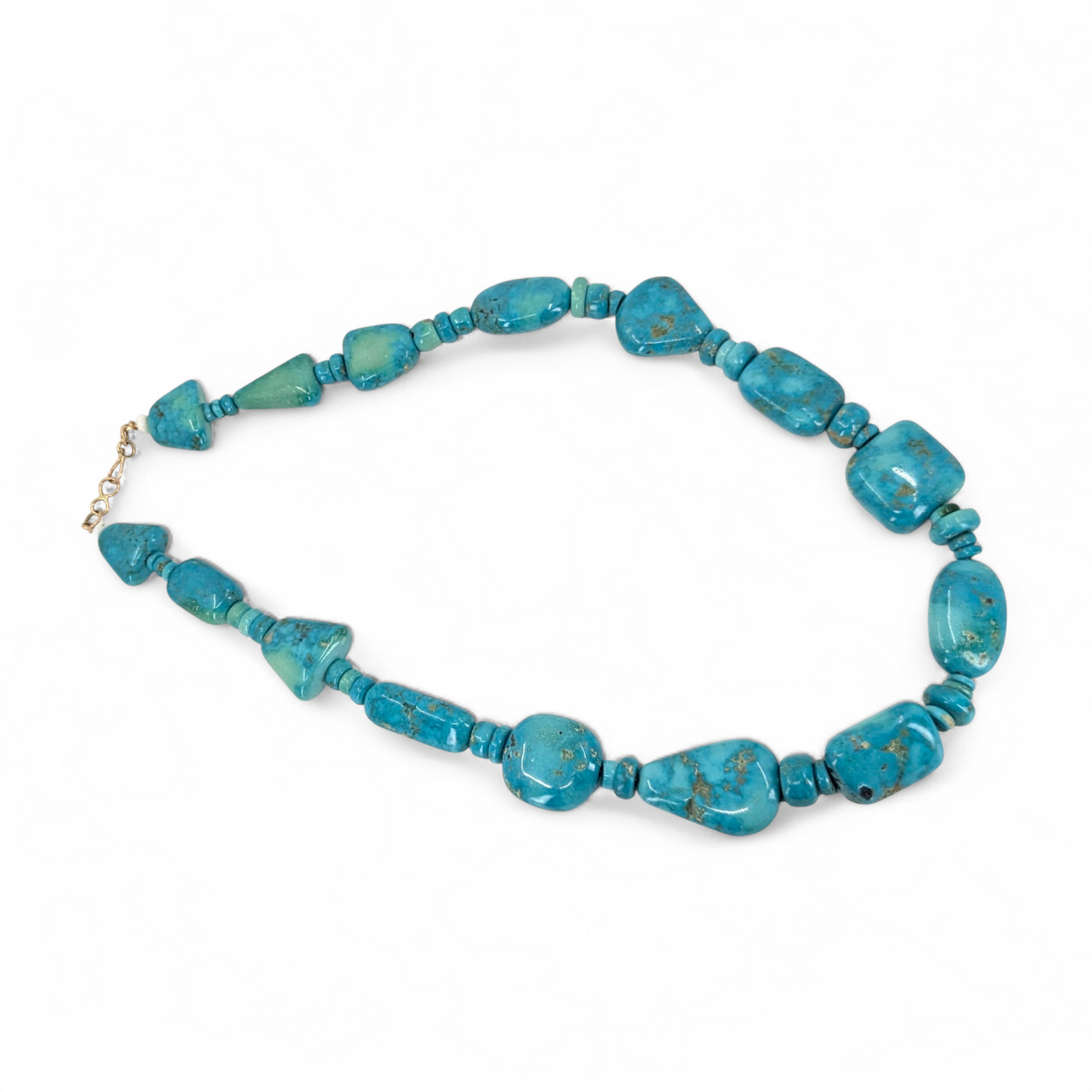 Bruce Eckhardt (Anglo) - High Grade Turquoise Beads Necklace