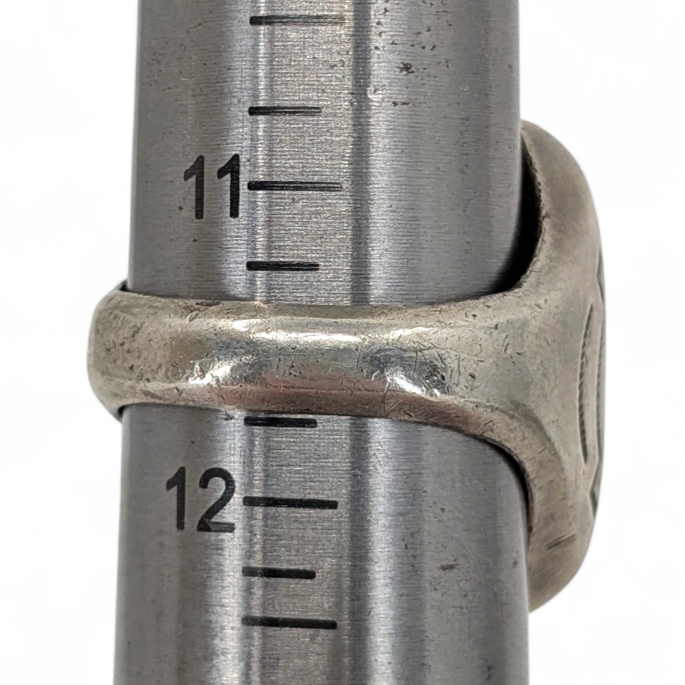 Hefty, Vintage, Navajo Turquoise & Sterling Ring, Size 11.5