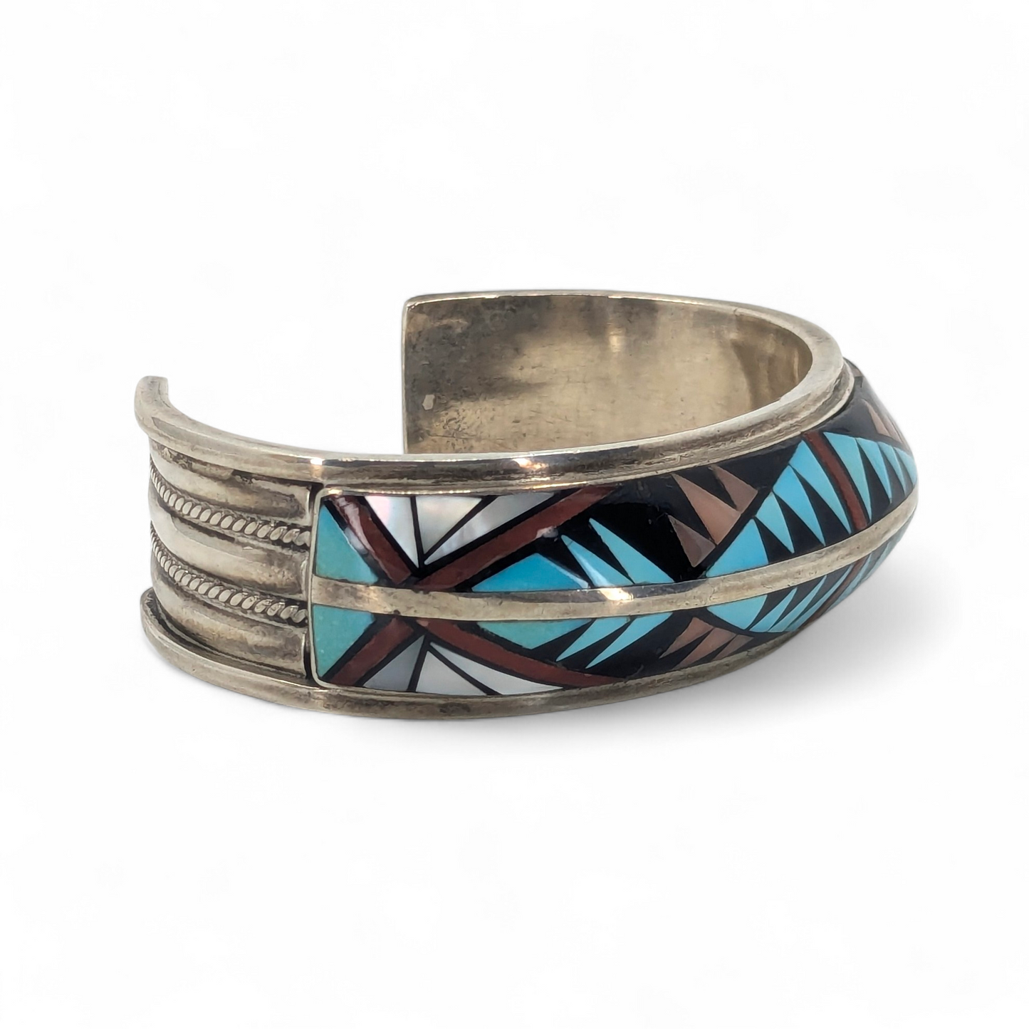 Donald & Viola Eriacho - Zuni Carinated Inlay Cuff