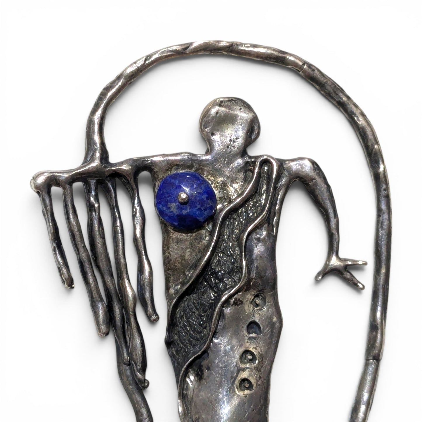 Dee Morris - Sterling and Sodalite Figural Pendant