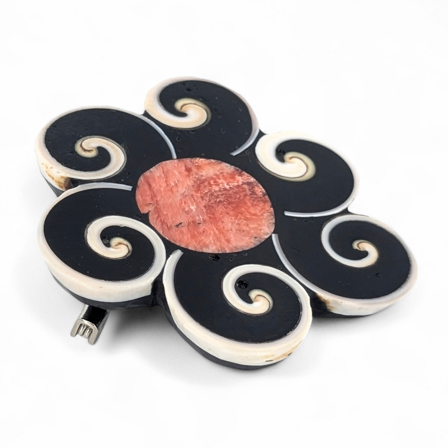 Mary Louise Tafoya - Santo Domingo (Kewa) Flower Pendant/Brooch