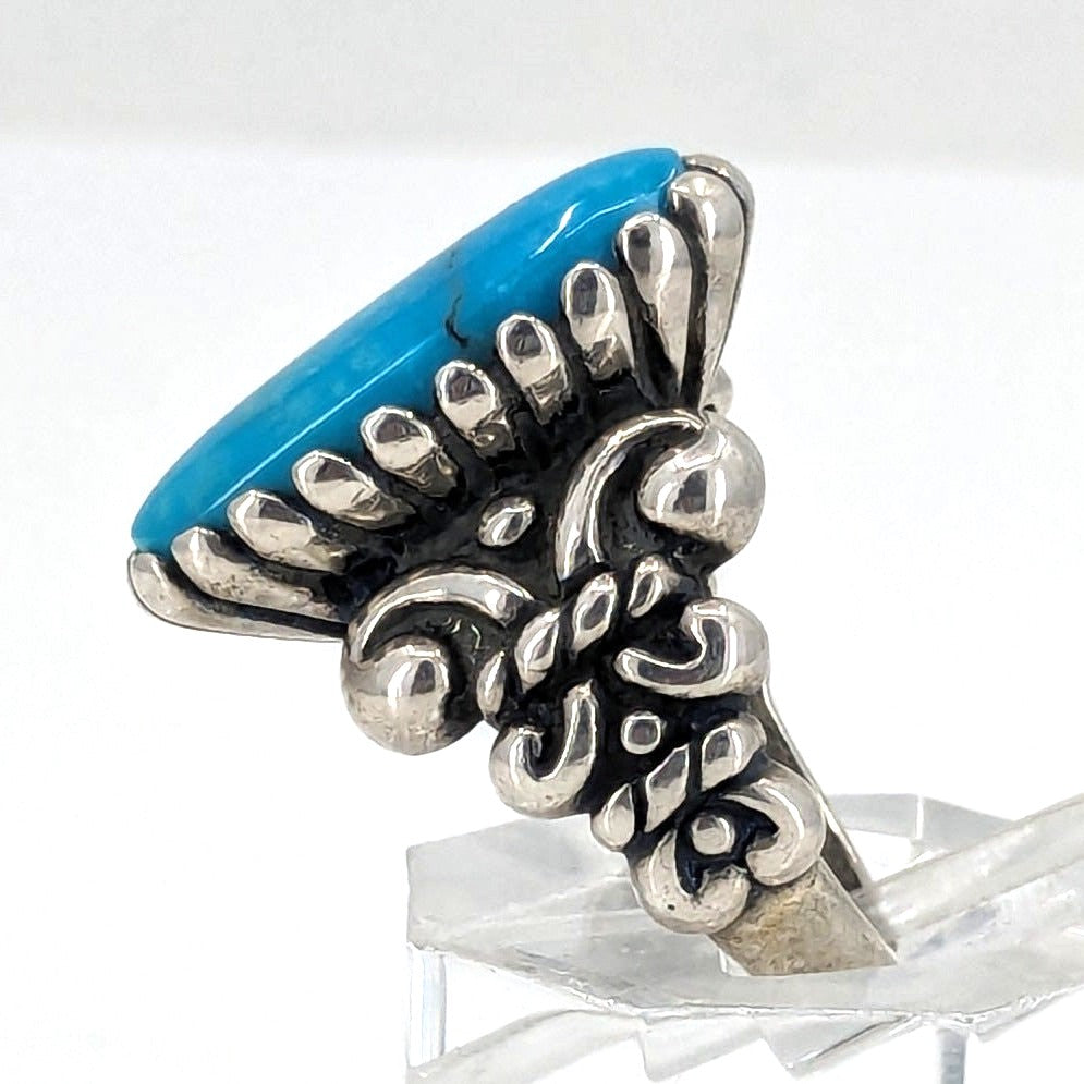 Carolyn Pollack - Turquoise Sterling Silver Ring, Size 7