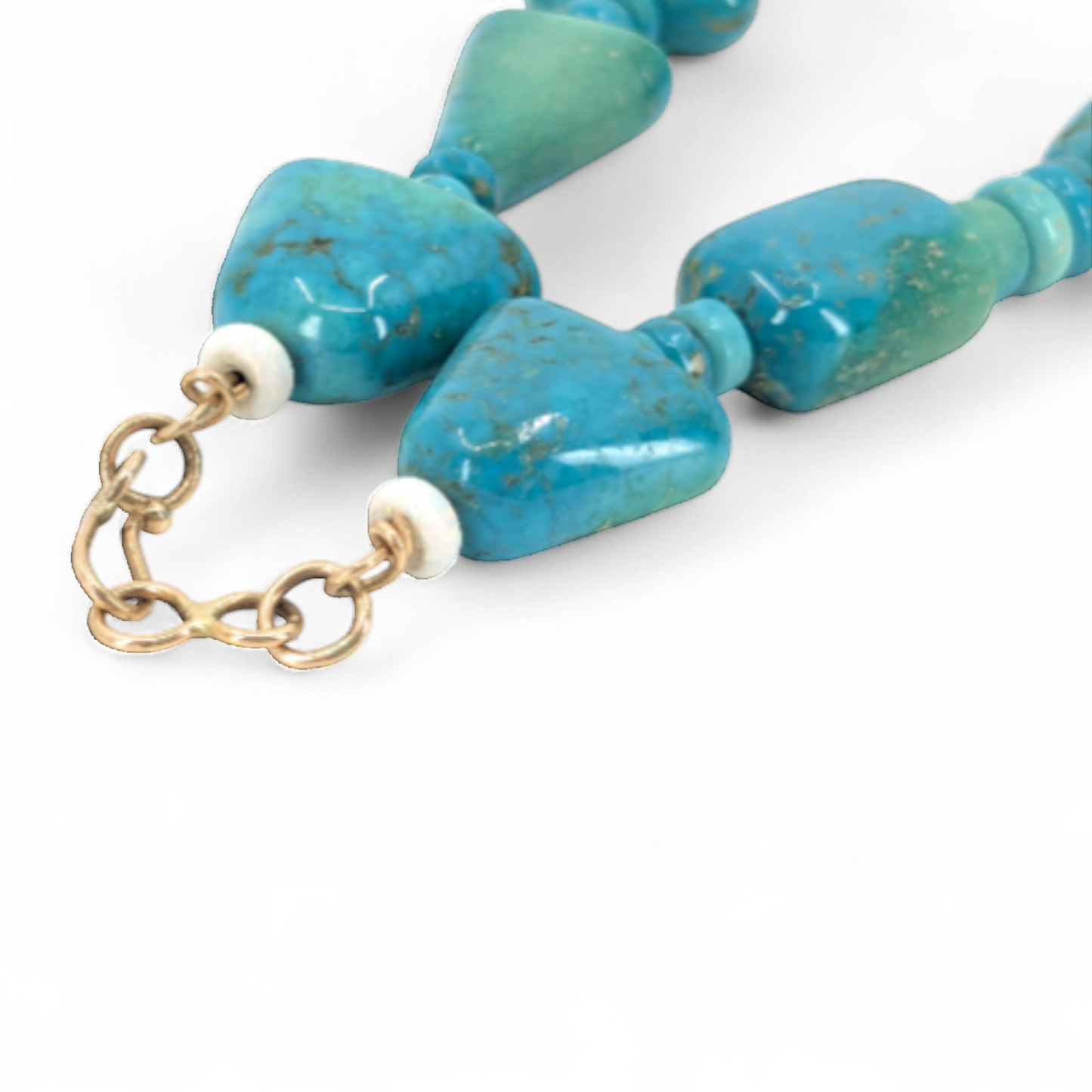 Bruce Eckhardt (Anglo) - High Grade Turquoise Beads Necklace