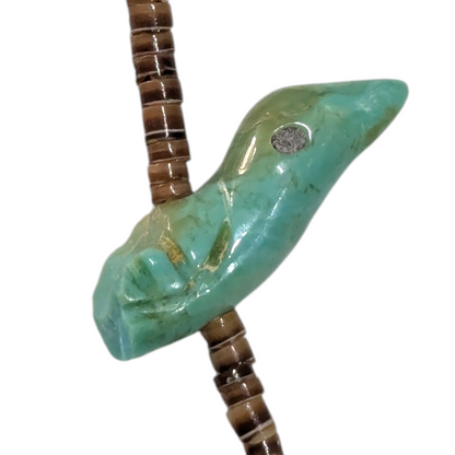 Lavina Kaskalla - Vintage Zuni 3-Strand Turquoise Fetish Necklace