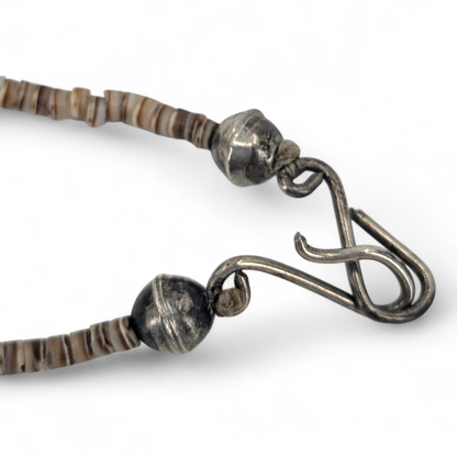 Santo Domingo (Kewa) Vintage Bird Fetish and Heishi Necklace