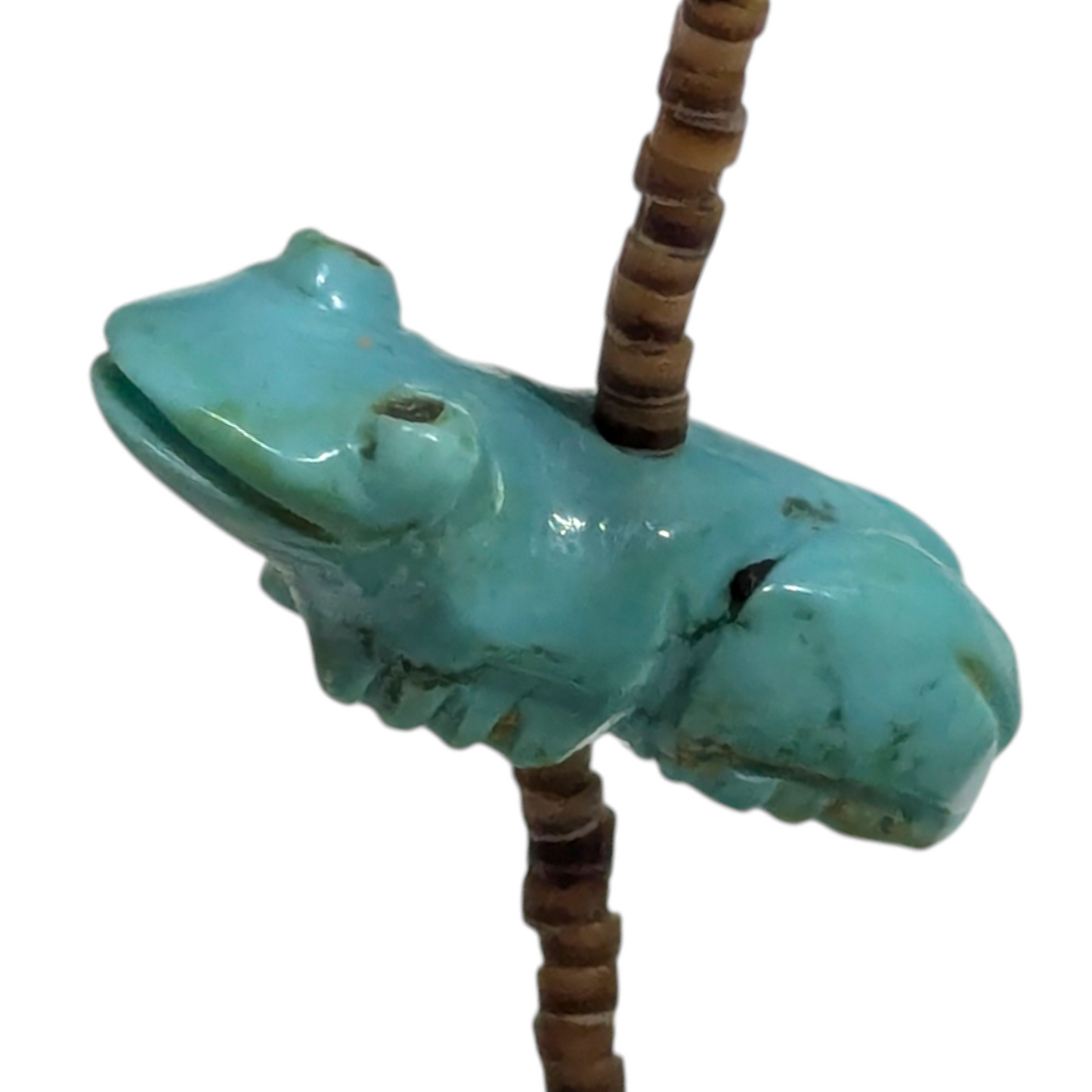 Lavina Kaskalla - Vintage Zuni 3-Strand Turquoise Fetish Necklace