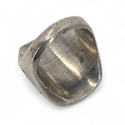 Hefty, Vintage, Navajo Turquoise & Sterling Ring, Size 11.5