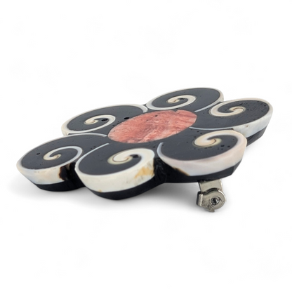 Mary Louise Tafoya - Santo Domingo (Kewa) Flower Pendant/Brooch