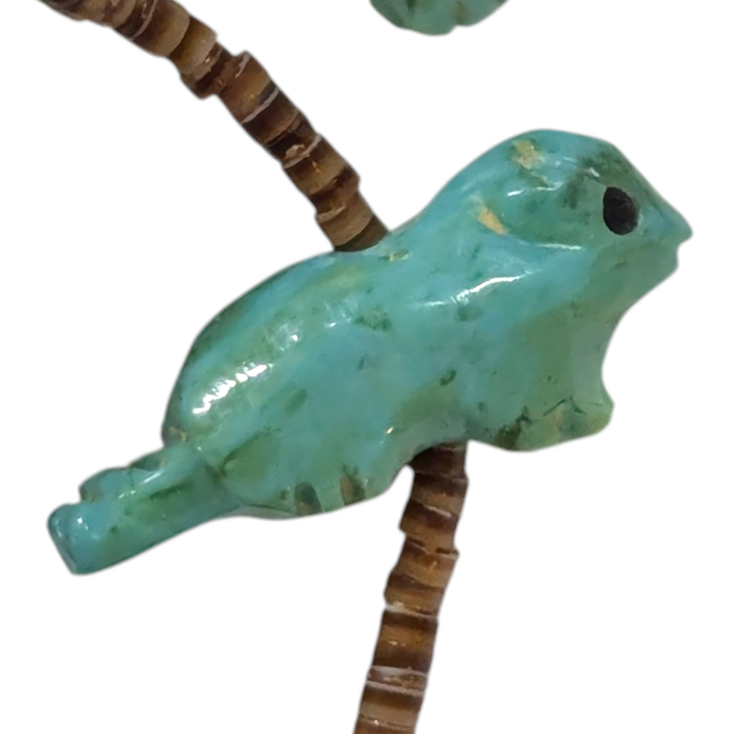 Lavina Kaskalla - Vintage Zuni 3-Strand Turquoise Fetish Necklace