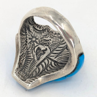 Carl & Irene Clark (Navajo) - Turquoise and Sterling Silver Ring