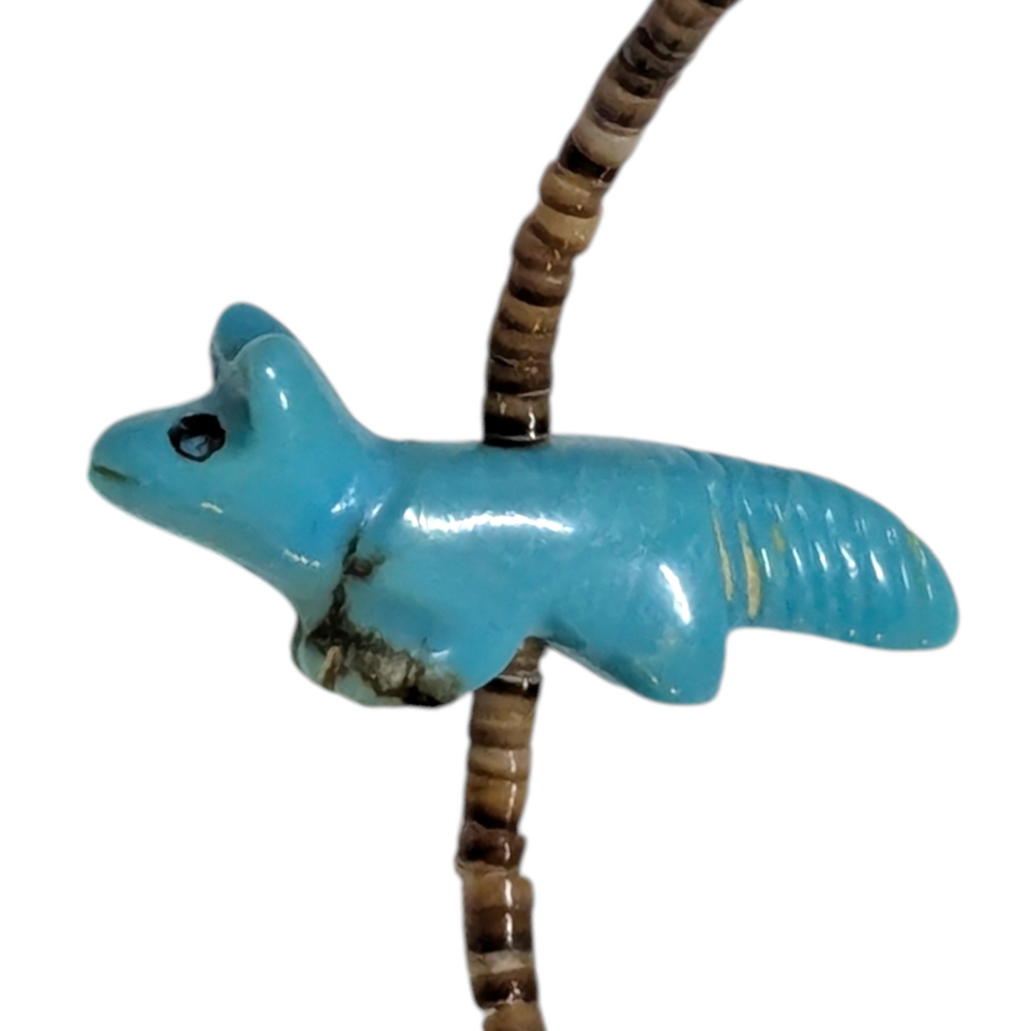 Lavina Kaskalla - Vintage Zuni 3-Strand Turquoise Fetish Necklace